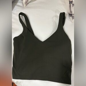 Lululemon longline army green bra